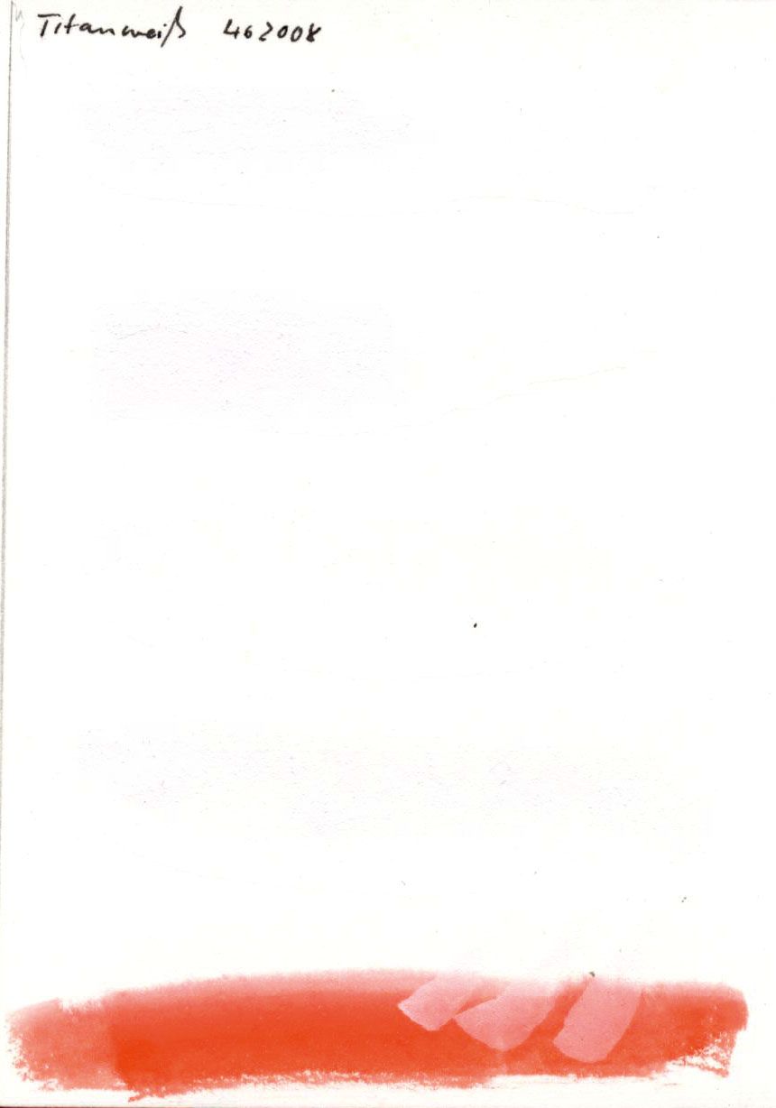 Kremer akvarel - titanově bílý rutil (plast, 3 x 1,8 x 1 cm)